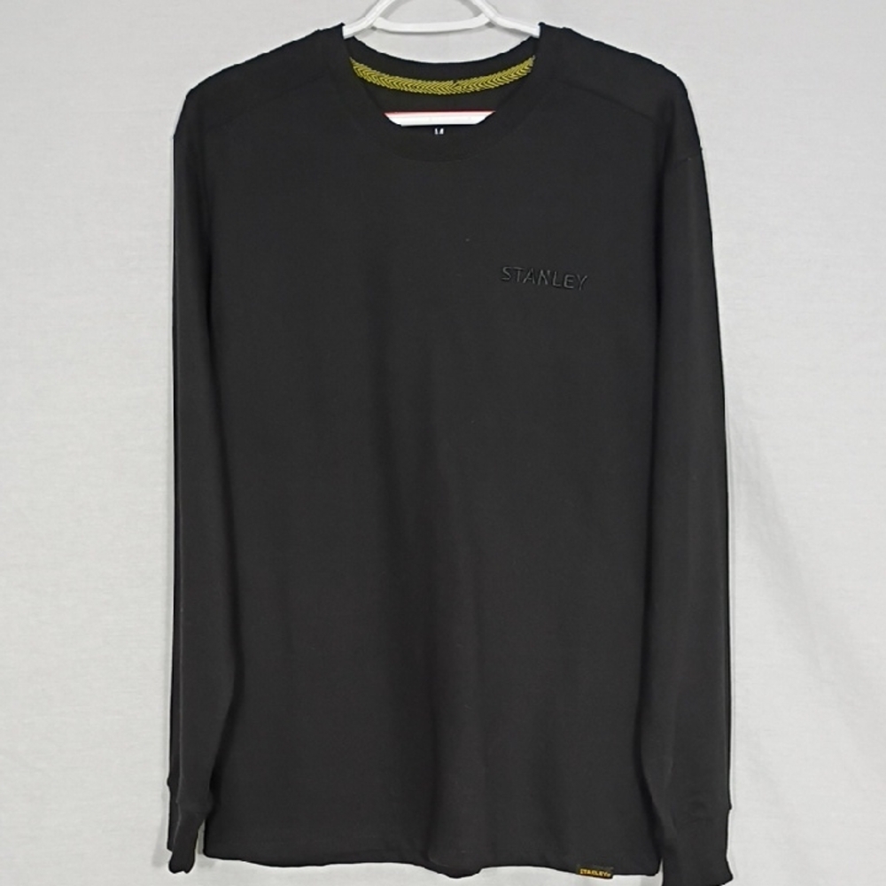 NWT Stanley Black Long Sleeve HS Crew Mens Size Medium Work